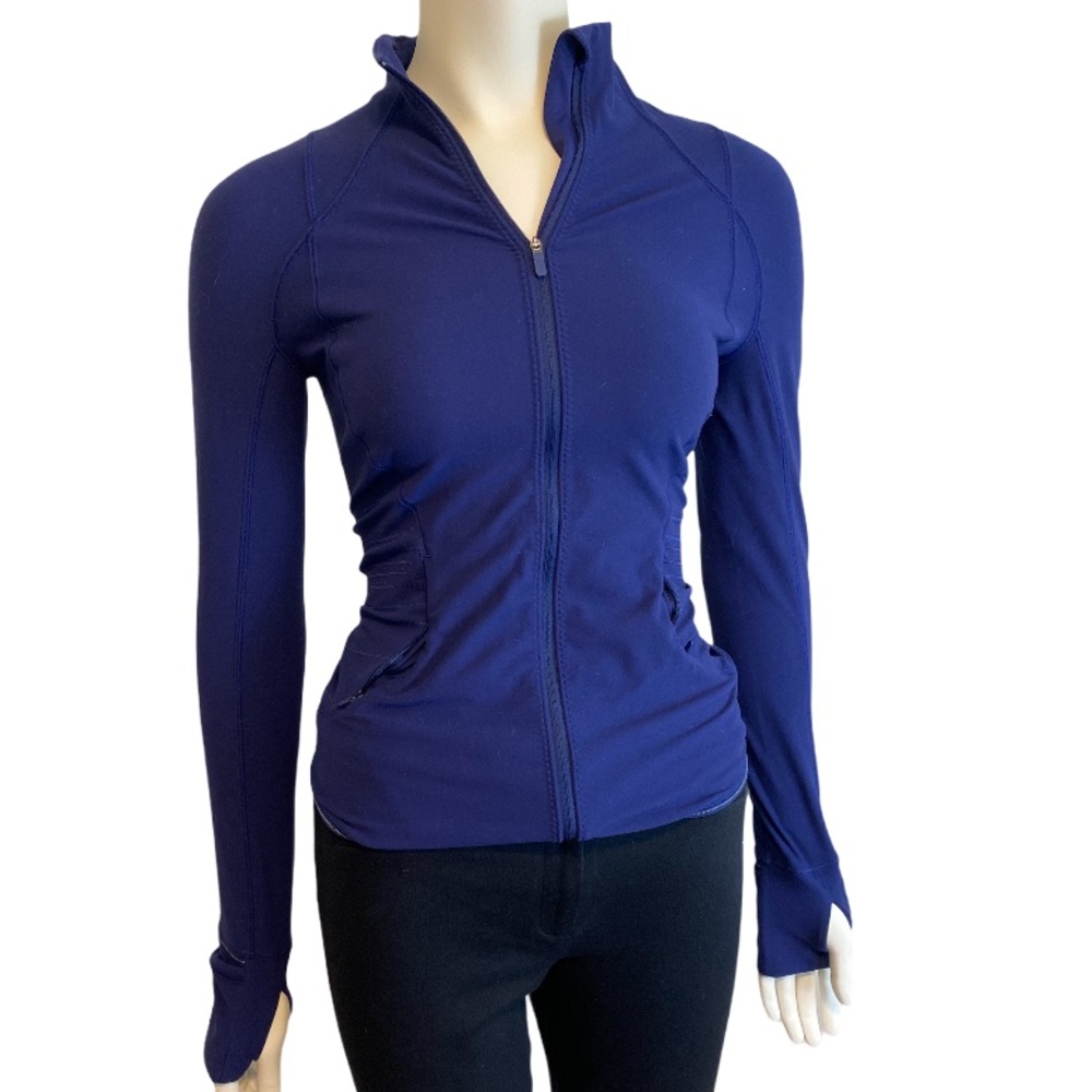 LULULEMON Blue Full Zip Jacket - Size 2